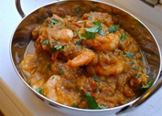 Fish and prawns Prawn masala