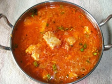 Fish and prawns Kadai Fish
