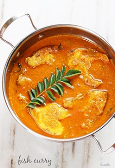 Fish and prawns Fish Curry